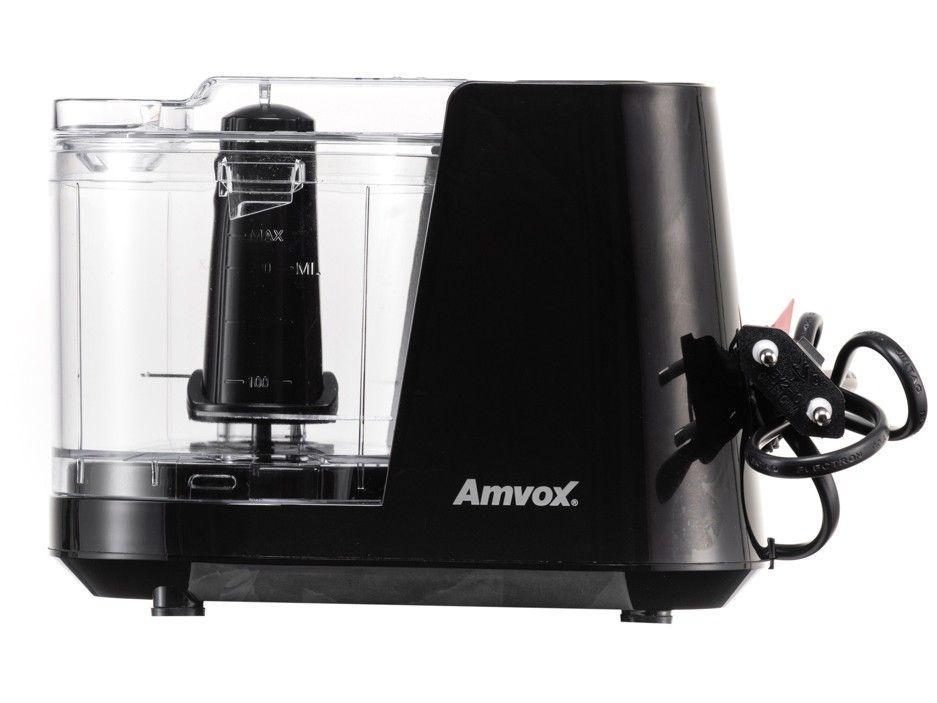 Mini Processador de Alimentos Amvox 100W Preto - 3