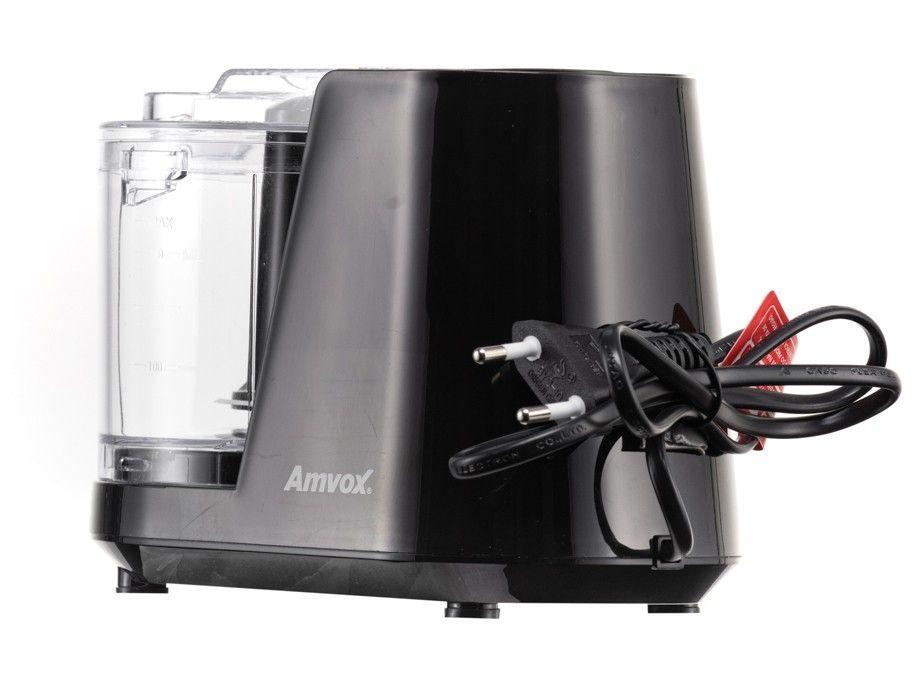 Mini Processador de Alimentos Amvox 100W Preto - 4