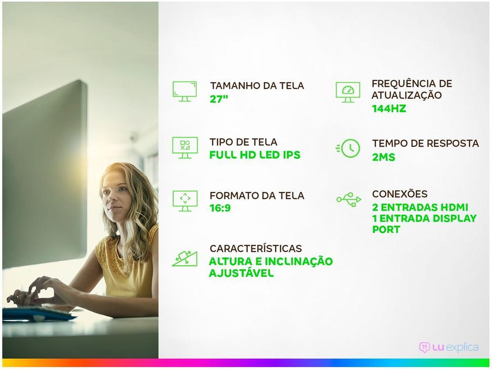 Monitor Gamer Acer XV270 P 27” LED IPS - 2