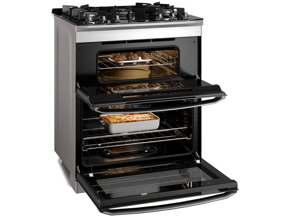 Fogão 5 Bocas Electrolux Cinza Duplo Forno com Timer FE5AD - 15