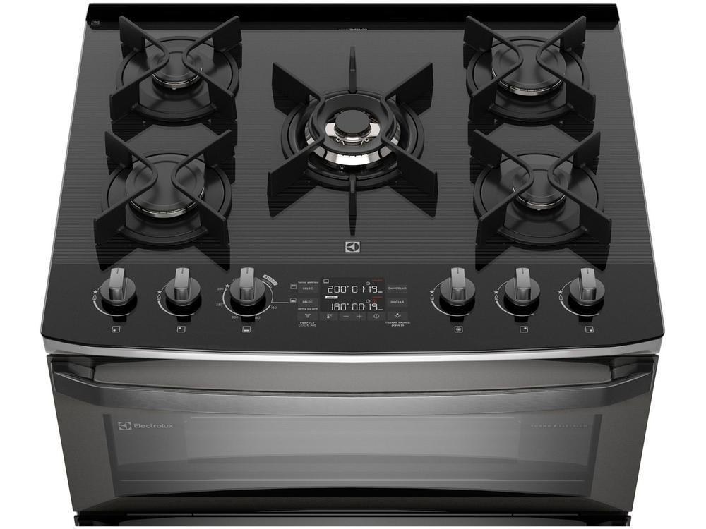 Fogão 5 Bocas Electrolux Cinza Duplo Forno com Timer FE5AD - 16