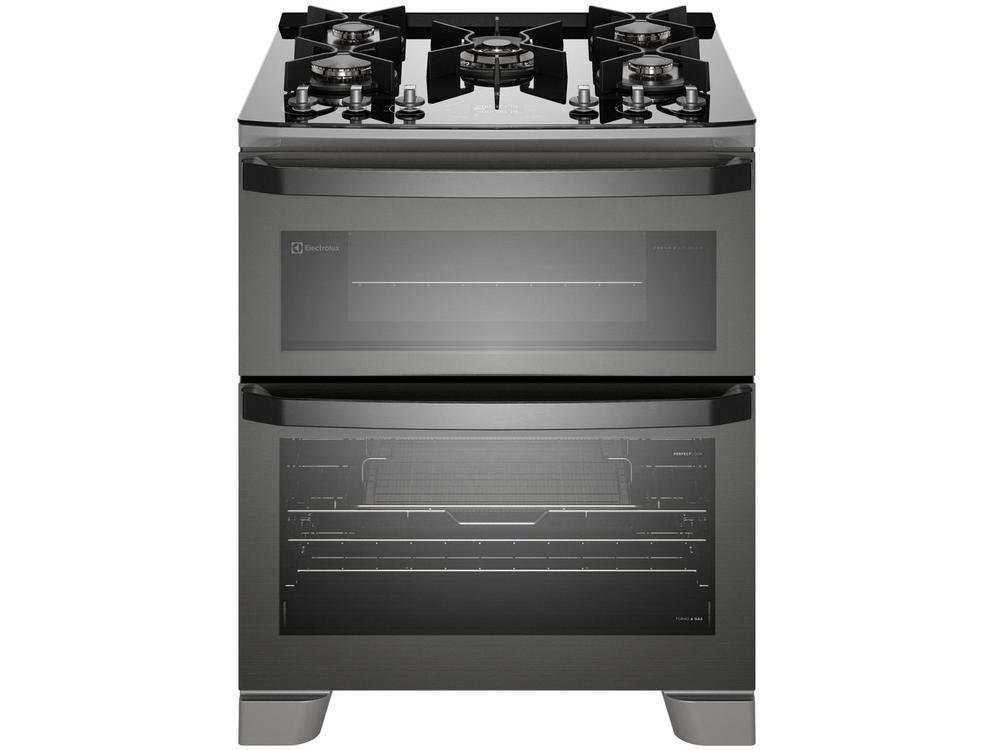 Fogão 5 Bocas Electrolux Cinza Duplo Forno com Timer FE5AD - 19