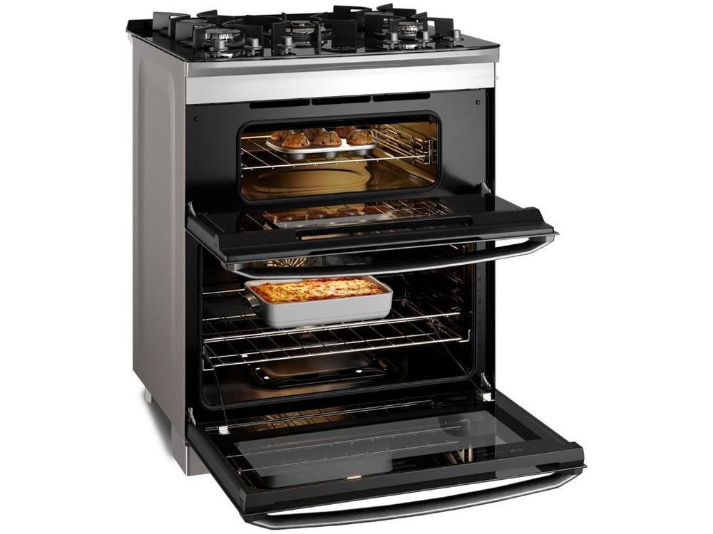 Fogão 5 Bocas Electrolux Cinza Duplo Forno com Timer FE5AD - 4
