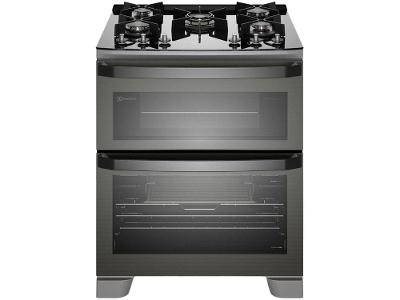 Fogão 5 Bocas Electrolux Cinza Duplo Forno com Timer FE5AD