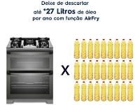 Fogão 5 Bocas Electrolux Cinza Duplo Forno com Timer FE5AD - 9