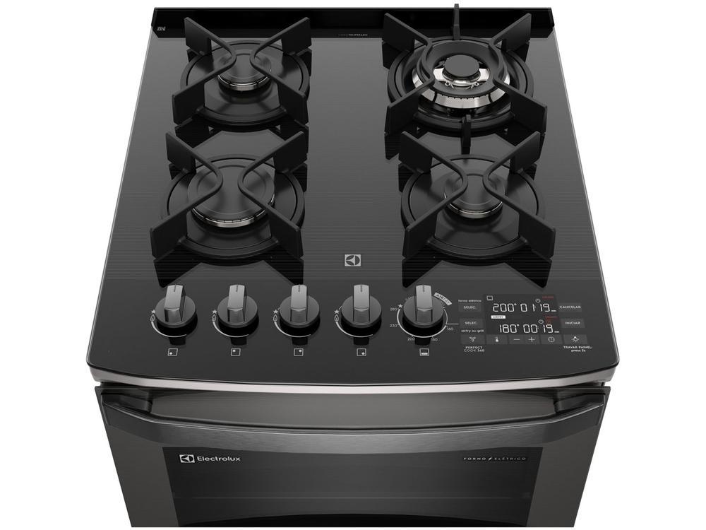 Fogão 4 Bocas Electrolux Cinza Duplo Forno com Timer FE4AD - 17