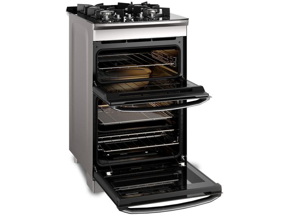 Fogão 4 Bocas Electrolux Cinza Duplo Forno com Timer FE4AD - 21