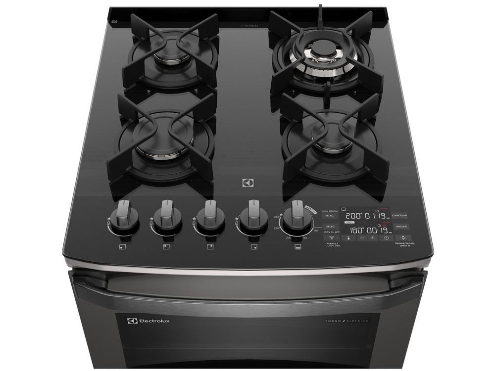 Fogão 4 Bocas Electrolux Cinza Duplo Forno com Timer FE4AD - 9