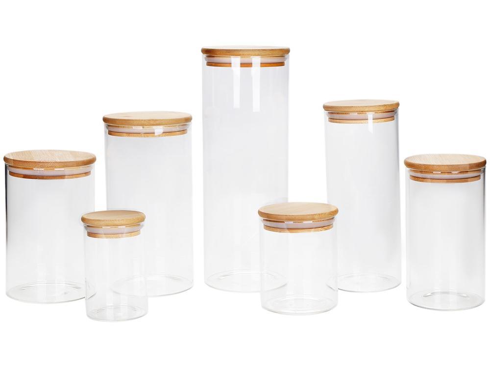 Jogo de Potes de Vidro Hermético Brinox com Tampa Redondo Ekko 7 Peças - 10