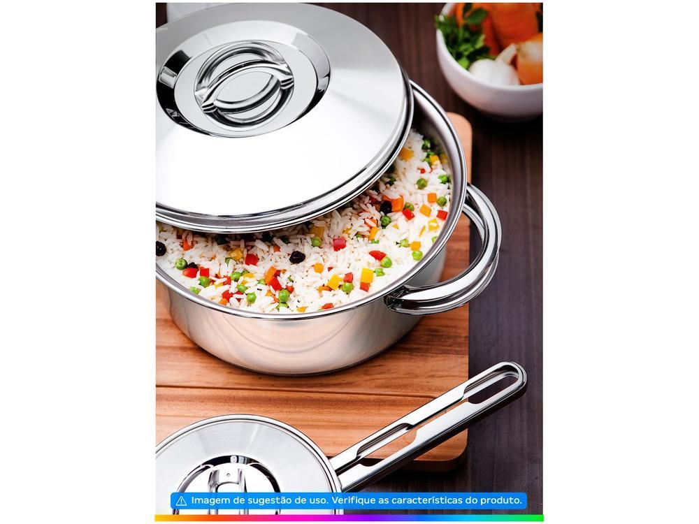 Caçarola Tramontina Inox Funda 16cm 1,8L Inox Solar - 2