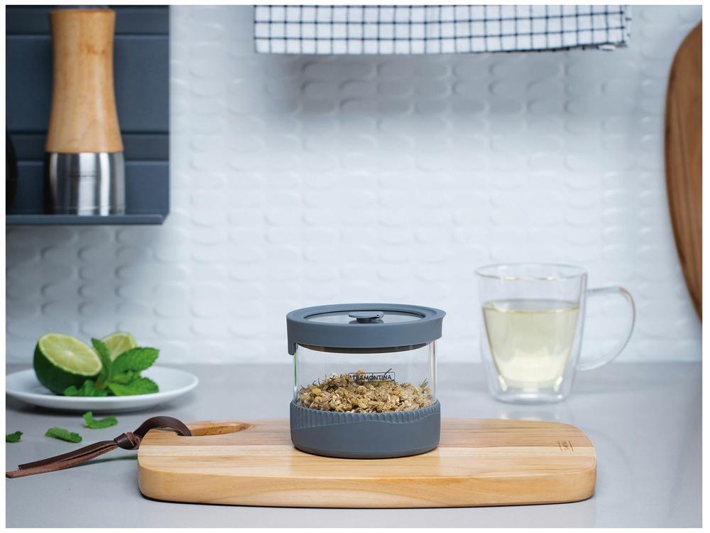Pote de Vidro Hermético Tramontina com Tampa Redondo 0,4L - 2