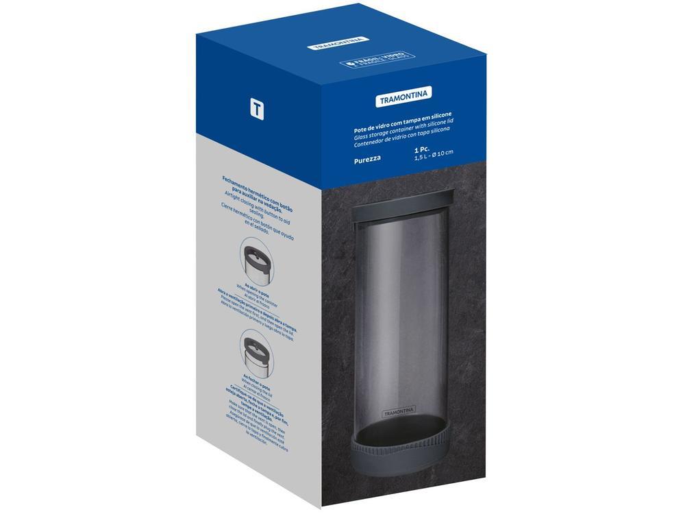 Pote de Vidro Hermético Tramontina com Tampa 1,5L Purezza - 4
