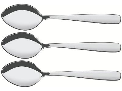 Jogo de Colher Aço Inox Tramontina Amazonas 3 Peças