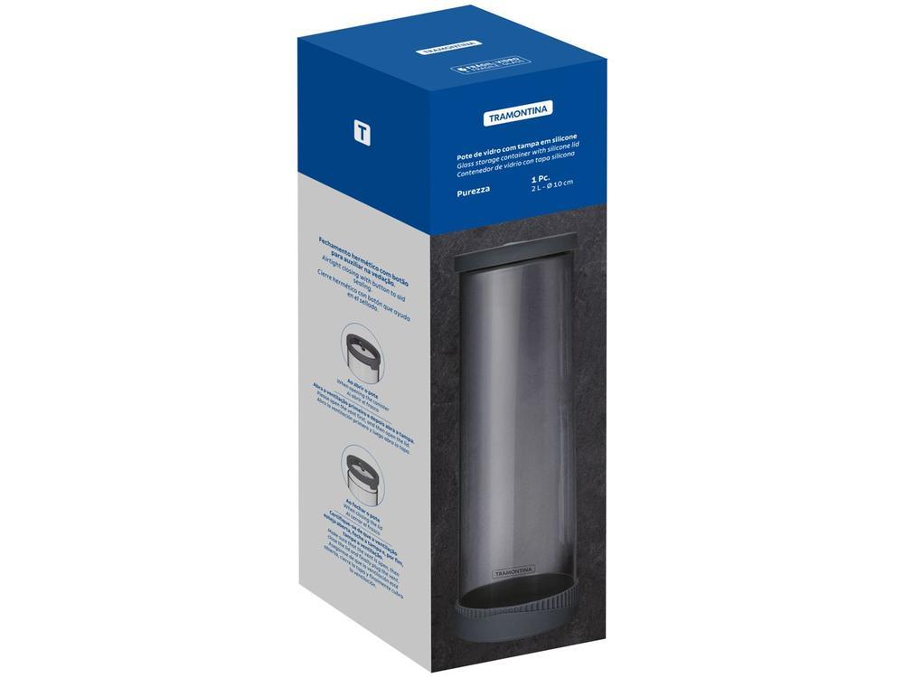 Pote de Vidro Hermético Tramontina com Tampa 2L Purezza - 4