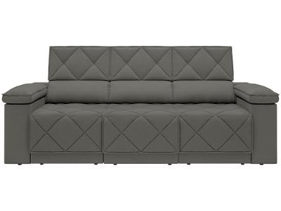 Sofá 4 Lugares Retrátil Reclinável Suede Dante Next Sofás