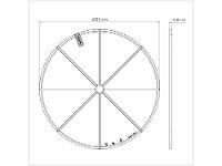 Tábua de Pizza de Polipropileno Redonda Tramontina 23768160 35cm - 12