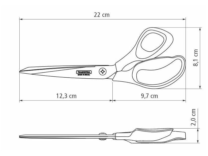 Tesoura de Costura Profissional Tramontina 8" - 3
