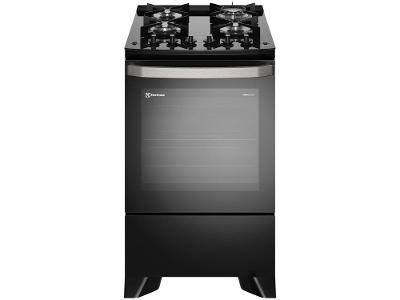 Fogão 4 Bocas Electrolux Preto Mesa de Vidro PerfectCook360 FE4CP