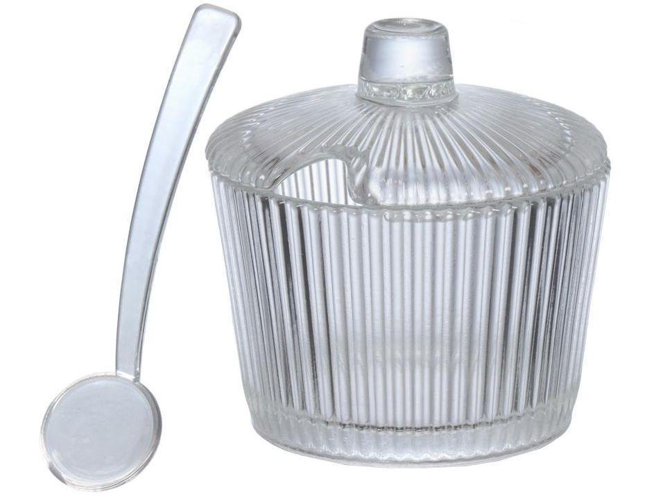 Açucareiro de Vidro com Colher Hauskraft Graffiato - 1