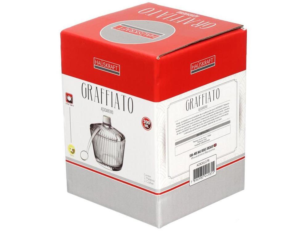 Açucareiro de Vidro com Colher Hauskraft Graffiato - 3