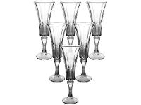 Jogo de Taças de Vidro para Champanhe Transparente 164ml 6 Peças Hauskraft Jennie - 1