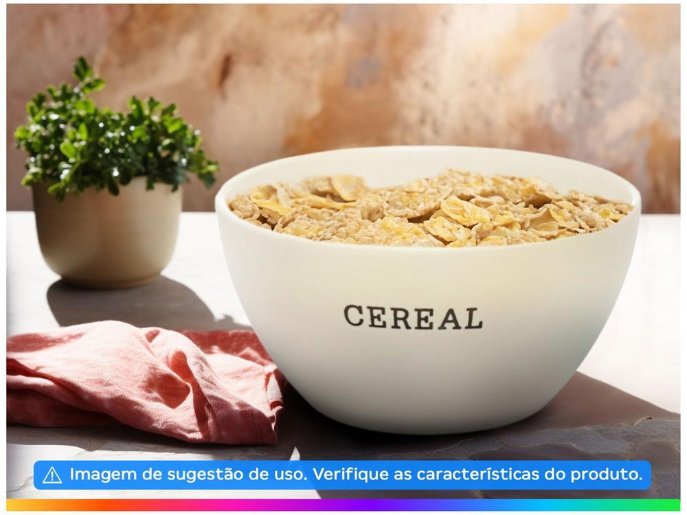 Bowl de Cerâmica Branco Hauskraft Cremona PCLN238 500ml - 2