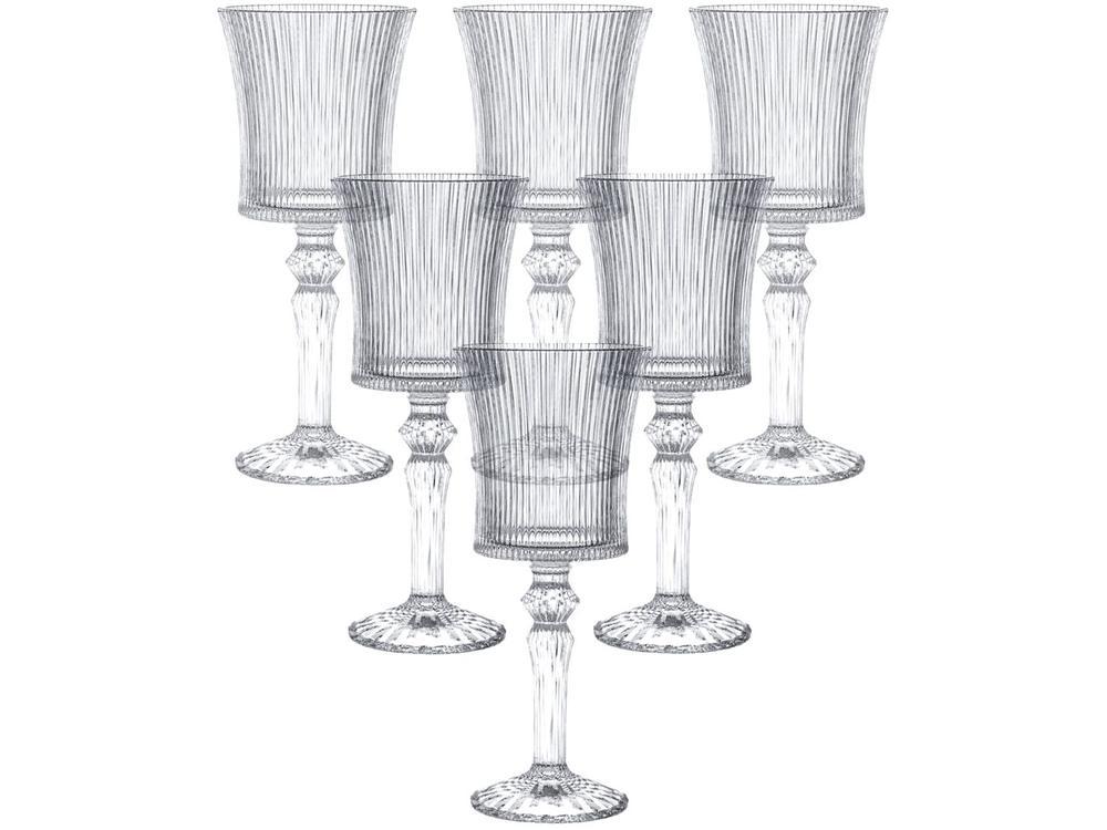 Jogo de Taças de Vidro para Água e vinho Transparente 260ml 6 Peças Hauskraft Graffiato - 1
