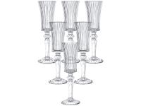 Jogo de Taças de Vidro para Champanhe Transparente 150ml 6 Peças Hauskraft Graffiato - 1