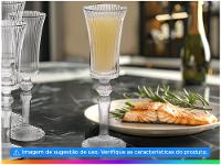 Jogo de Taças de Vidro para Champanhe Transparente 150ml 6 Peças Hauskraft Graffiato - 2