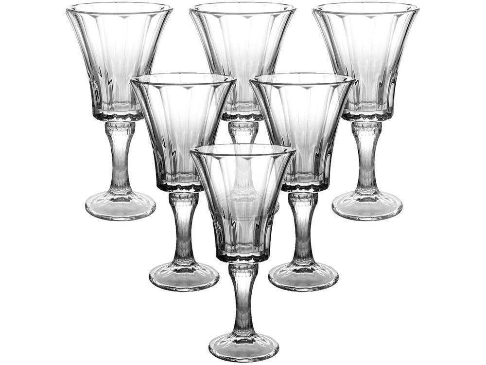 Jogo de Taças de Vidro para Água e vinho Transparente 230ml  6 Peças Hauskraft Jennie - 1