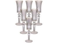 Jogo de Taças de Vidro para Champanhe Transparente e Dourado 150ml 6 Peças Hauskraft Graffiato - 1