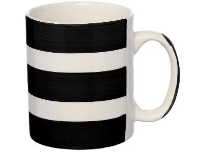 Caneca Chá e Café de Cerâmica Preto e Branco 300ml Hauskraft CANC182