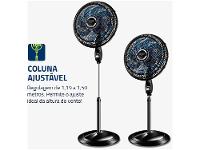 Ventilador de Coluna Mondial Super Turbo VTX-40C-Crystal 40cm 8 Pás 3 Velocidades Preto - 11