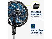 Ventilador de Coluna Mondial Super Turbo VTX-40C-Crystal 40cm 8 Pás 3 Velocidades Preto - 13