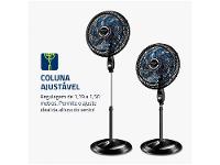Ventilador de Coluna Mondial Super Turbo VTX-40C-Crystal 40cm 8 Pás 3 Velocidades Preto - 19