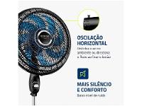 Ventilador de Coluna Mondial Super Turbo VTX-40C-Crystal 40cm 8 Pás 3 Velocidades Preto - 21