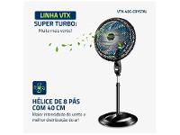 Ventilador de Coluna Mondial Super Turbo VTX-40C-Crystal 40cm 8 Pás 3 Velocidades Preto - 3