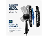 Ventilador de Coluna Mondial Super Turbo VTX-40C-Crystal 40cm 8 Pás 3 Velocidades Preto - 5