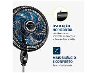 Ventilador de Coluna Mondial Super Turbo VTX-40C-Crystal 40cm 8 Pás 3 Velocidades Preto - 6