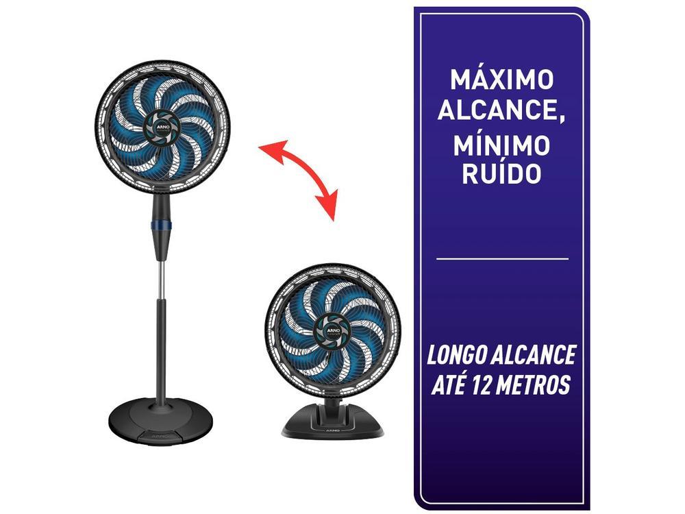 Ventilador 2 em 1 Arno X-Treme VE9M 40cm 9 Pás 3 Velocidades Preto e Azul Escuro - 17