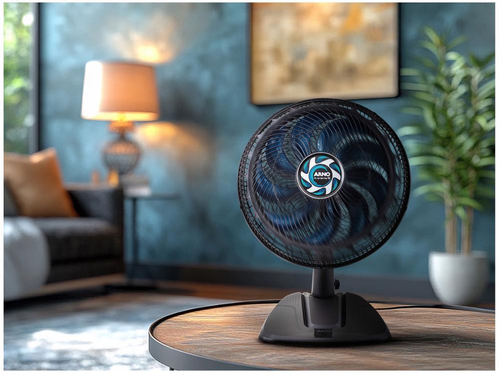 Ventilador 2 em 1 Arno X-Treme VE9M 40cm 9 Pás 3 Velocidades Preto e Azul Escuro - 3
