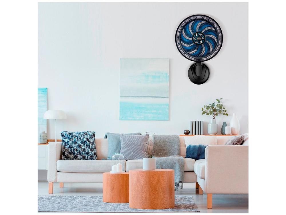 Ventilador de Parede Arno X-Treme 40cm 9 Pás 3 Velocidades Preto e Azul Escuro - 2