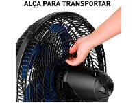Ventilador de Parede Arno X-Treme 40cm 9 Pás 3 Velocidades Preto e Azul Escuro