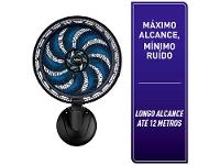 Ventilador de Parede Arno X-Treme 40cm 9 Pás 3 Velocidades Preto e Azul Escuro - 6