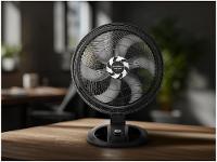Ventilador 2 em 1 Britânia Maxx Force 6 Pás 3 Velocidades Preto - 2