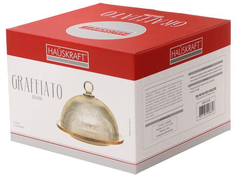 Queijeira com Tampa de Vidro Hauskraft Graffiato - 3