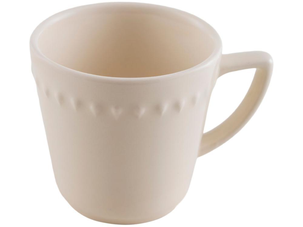 Aparelho de Jantar Chá 20 Peças Oxford Redondo Cerâmica Off White Marfim - 7