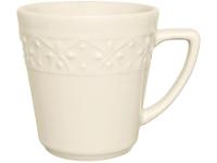 Aparelho de Jantar Chá 20 Peças Oxford Redondo Cerâmica Off White Marfim - 14