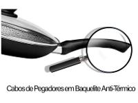 Frigideira Antiaderente Panelux com Tampa de Alumínio Maximum Stone Preta 32cm - 3