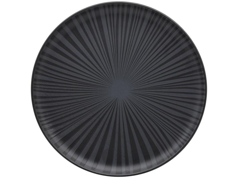 Aparelho de Jantar Chá 20 Peças Oxford Redondo Cerâmica Preta Onix - 12